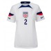 Camiseta Estados Unidos Sergino Dest #2 Primera Equipación Replica Mundial 2022 para mujer mangas cortas